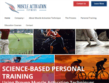 Tablet Screenshot of muscleactivationfitness.com